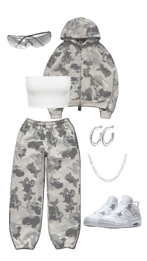 #outfitinspo #outfit #camo #grey #chill Outfit With Shoes, Camo Outfit, ماثيو ماكونهي, Matching Outfits Best Friend, Jordan Low, Stile Hijab, Cute Nike Outfits, Casual Preppy Outfits, Trendy Outfits For Teens