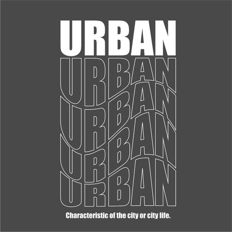 Urban Brand Identity, Urban Logo Design Brand Identity, Urban Logo Design, Urban Graphic Design, Streetwear Typography, Urban Minimalism, Ideas Aniversario, Urban Words, Simple Streetwear