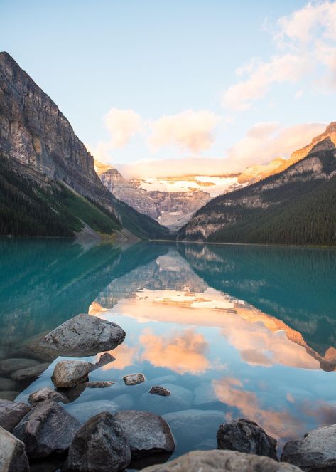 This photo was taken this summer at Lake Louise in Banff National Park. It was my first time to Canada and I loved it. Couldn't get over how beautiful the water and the mountains were. *This is a digital download. Lake Banff Canada, Nelson Lakes National Park, Banff Aesthetic, Lakes Aesthetic, Equestrian House, Glacial Lake, Lake Louise Canada, Canada Landscape, Banff Lake