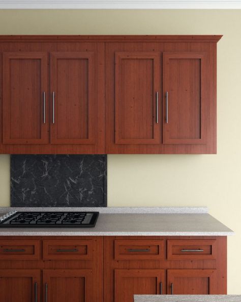 Cherry Cabinets Kitchen Wall Color, Paint Color Ideas For Kitchen, Kitchen Paint Colors With Cherry, Color Ideas For Kitchen, Wall Paint Color Ideas, Oak Kitchen Cabinets Wall Color, Kitchen With Cherry Cabinets, Cherry Wood Kitchen Cabinets, Mahogany Kitchen