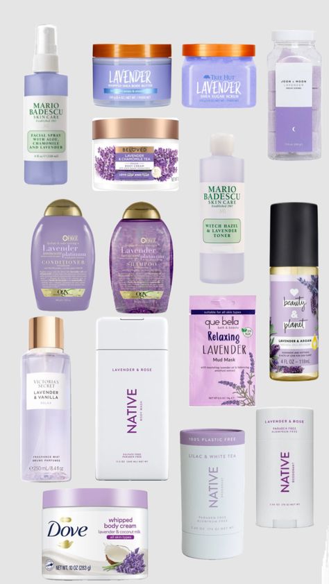 lavender scented skincare products 🪻🪻// #fypshuffle #fyp #lavender Lavender Hair Products, How To Smell Like Lavender, Lavender Skin Care, Mario Badescu Skin Care, Skin Care Routine Order, Lavender Hair, Facial Spray, Body Smells, Shower Skin Care