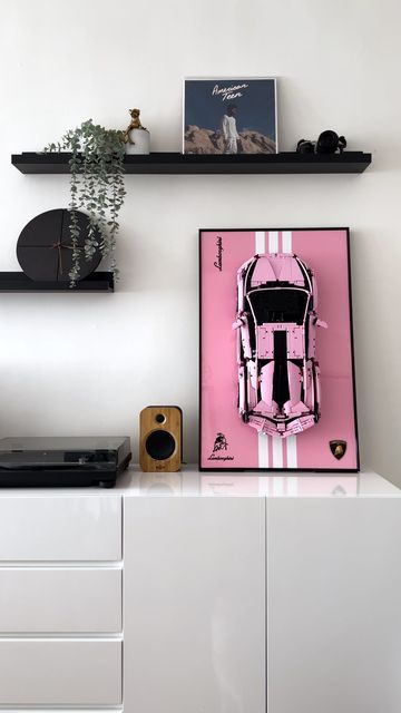 Solly’s Bricks on Instagram: "Nothing better than being able to display your masterpiece 🩷

Get yours! Link in bio 🔗

#Lamborghini #Pink #Sian #Lego #Technic #NotLego #AFOL" Lego Technic Display Ideas, Flat Lego Wall Art, Lego Lamborghini Countach, Lego Technic, Lego, Pink, Instagram