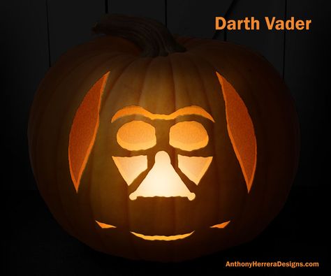 Darth Vader Pumpkin Stencil, Star Wars Pumpkin Carving Templates, Stormtrooper Pumpkin, Star Wars Pumpkin Carving, Darth Vader Pumpkin, Star Wars Pumpkin, Pumpkin Carving Patterns Free, Cute Pumpkin Carving, Halloween Pumpkin Carving Stencils