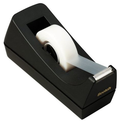 Office Tape, Tape Dispensers, Black Desktop, Styled Desktop, Packaging Tape, Clear Tape, Scotch Tape, Tape Dispenser, Black Desk