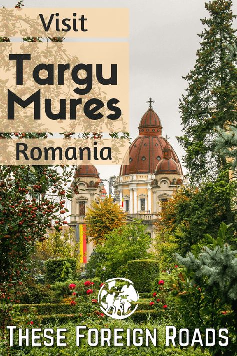 Targu Mures, Romania - These Foreign Roads - An amazing little town in the hills of Romania sits Targu Mures. It is definitely a missed place on the tourist route and should definitely be on your list of places to see in Romania. Look at the beautiful architecture of this town in this post now! #TarguMures #Romania #Romaniatravel #TravelRomania #Architecture #ArchitectureRomania #Traveltips #Travel #TheseForeignRoads #TarguMuresRomaniaArchitecture #TarguMuresRomania #TarguMuresPhotography Targu Mures Romania, Targu Mures, Visit Romania, Balkans Travel, Romania Travel, The Tourist, Brasov, Visit Europe, City Guides