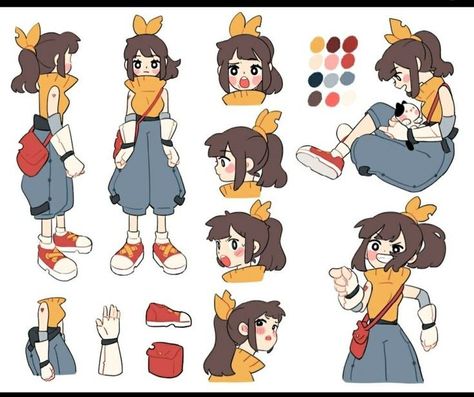 Overalls Character Design, Animation Character Sheet, Character Design References Sheet, Character Design Model Sheet, Character Sheet Reference, Character Concept Sheet, Model Sheet Character, Cartoon Style Character, Character Reference Sheet