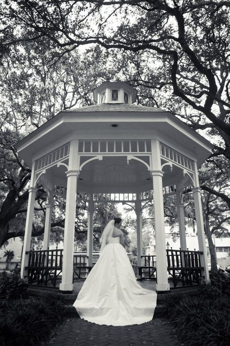 Bride in the gazebo Gazebo Prom Pictures, Gazebo Poses Picture Ideas, Gazebo Picture Ideas, Gazebo Wedding Photos, Gazebo Photoshoot Ideas, Gazebo Photoshoot, Wedding Gazebo Ideas, Reception Pics, Gazebo Pictures