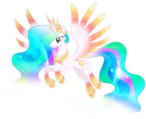 Putri Celestia, Queen Galaxia, Celestia And Luna, My Little Pony Princess, My Little Pony Wallpaper, My Lil Pony, Mlp Fan Art, My Little Pony Comic, Princess Celestia