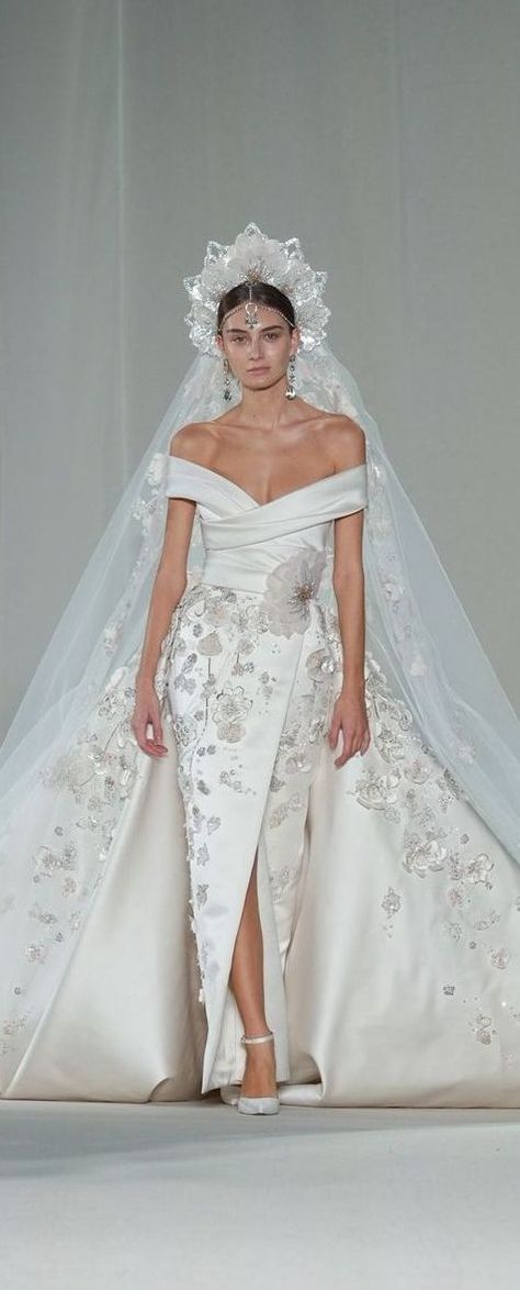 Elie Saab Spring 2023 Couture Elie Saab 2023, Saab Wedding Dress, Elie Saab Spring 2023, Elie Saab Wedding, Elie Saab Wedding Dress, Wedding Dress 2023, Spring 2023 Couture, 2023 Couture, A Level Textiles