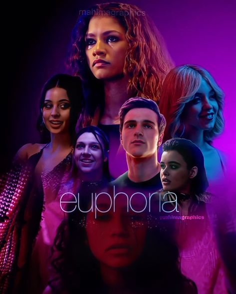 Euphoria Series Poster, Euphoria Show, Euphoria Poster, Euphoria Series, Acting Life, Sai Tamhankar, Small Posters, Euphoria 2, Kawaii Logo