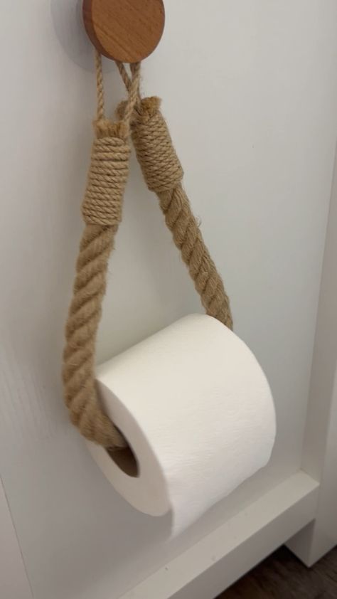 Rope toilet paper holder Rope Toilet Paper Holder, Amazon Favorites, Simple Decor, Paper Holder, Toilet Paper Holder, Toilet Paper, Home Deco, Farmhouse Style