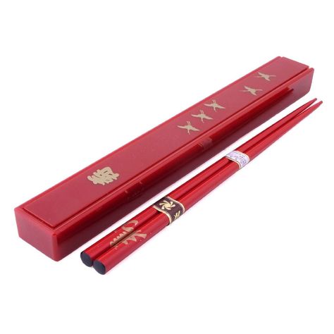 Amazon.com | Japanese Red Chopsticks Set with Case - Crane Design: Travel Chopsticks With Case: Chopsticks & Chopstick Holders Lotus Flower Wedding, Red Chopsticks, Cucumber Pickled, Rice Seaweed, Red Lotus Flower, Lotus Flower Meaning, Chopstick Holders, Lotus Wedding, Pickled Radish