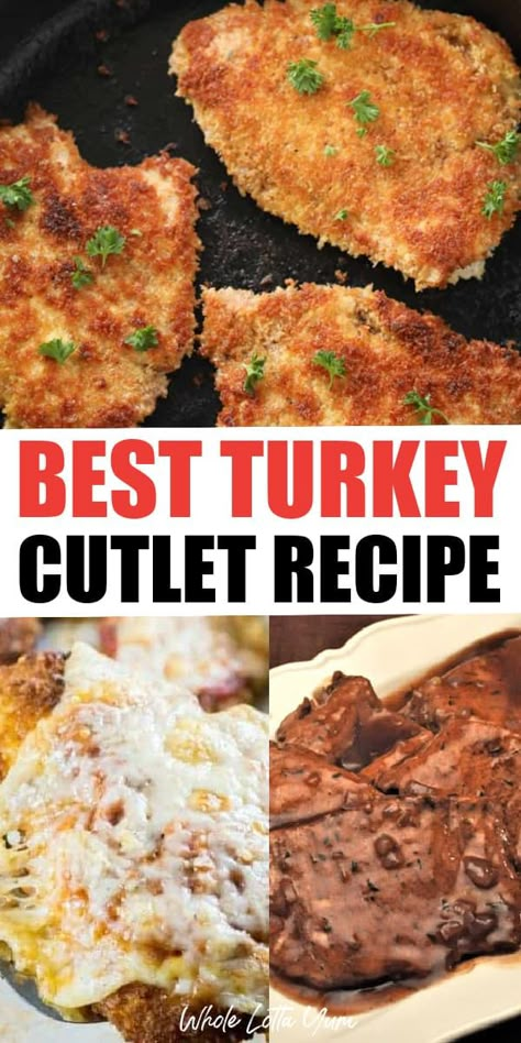 15 Best Turkey Cutlets Recipes Turkey Cutlet Recipes Healthy, Turkey Schnitzel Recipes, Turkey Fillet Recipes, Turkey Scallopini, Turkey Breast Cutlets, Baked Turkey Legs, Baked Potatoes Casserole, Turkey Cutlet Recipes, Turkey Schnitzel