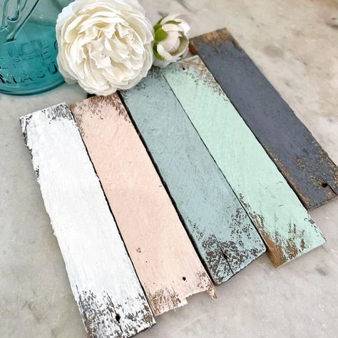 DIY Paint Cottage Color | All-In-One Paint – The Turned Leg Aging Wood With Paint, Beachy Painted Furniture, Beach Cottage Paint Colors, Painted Wood Floors Colors, Beachy Paint Colors, Color Washed Wood, Outdoor Cottage, Cottage Colors, Diy Cottage