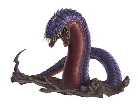 Purple Worm - Pathfinder 2E PFRPG DND D&D 3.5 5E 5th ed d20 fantasy Worm Concept Art, Purple Worm Dnd, Worm Creature Concept Art, Worm Monster, Worm Monster Art, Worm Monster Concept Art, Dnd Ooze Monster, Fantasy Bug Monster, Dune Art