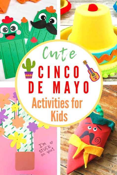 cinco de mayo activities for kids Mexico For Kids, Spring Preschool Activities, 5 De Mayo, Kids Party Games, Amazing Ideas, Activity Ideas, Pop Up Cards, Preschool Art, Toddler Crafts