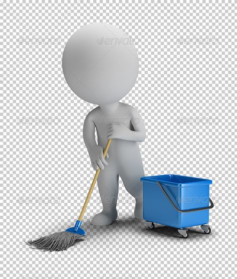 3d small person cleaner with a mop and bucket. 3d image. Transparent high resolution PSD with shadows. Alpha channel. Sandstone Fireplace, Mop And Bucket, Sculpture Lessons, Funny Emoji Faces, Small People, Real Estate Flyer Template, Emoji Photo, Emoji Images, 3d Image