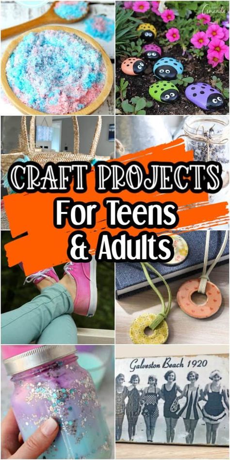 Looking for some great crafts for teenagers and adults? There are tons of great ideas out there for kids, but not many for teens, young adults and adults who love to craft. Lavender Candles Diy, Craft Ideas For Teens, Craft Night Projects, Diy Galaxy Jar, Crafts For Teenagers, Library Program Ideas, Teen Crafts, Craft Projects For Adults, Projects For Adults