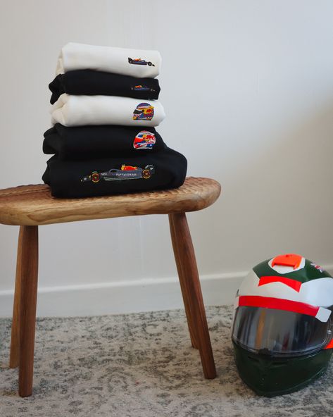 Will Red Bull secure another podium finish in Miami this weekend with P1 and P2? Check out our new 2024 Red Bull-inspired collection, showcasing embroidered helmets from Max Verstappen and Checo Perez, as well as our signature car-embroidered apparel in mini and large sizes. Explore our range of t-shirts, hoodies, sweatshirts, and headwear available today at fifthgeargarms.com. #RedBullF1 #F1Fashion #RacingFashion #Formula1Merch #2024Speed #PitLaneFashion #miami #miamigrandprix #maxverstap... F1 Wag Aesthetic Red Bull, Red Bull Jacket F1, Red Bull Racing Jacket, Redbull Racing Jackets, Red Bull Merchandise, Red Bull F1, Embroidered Apparel, Races Fashion, Embroidered Clothes