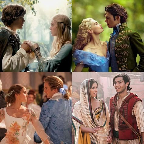 Disney Princesses Live Action, Princess And Prince Aesthetic, Disney Princess And Princes, Disney Princess Live Action, Live Action Disney Movies, Beauty And The Beast Movie 2017, Live Action Disney, Princess And Prince, Disney Romance