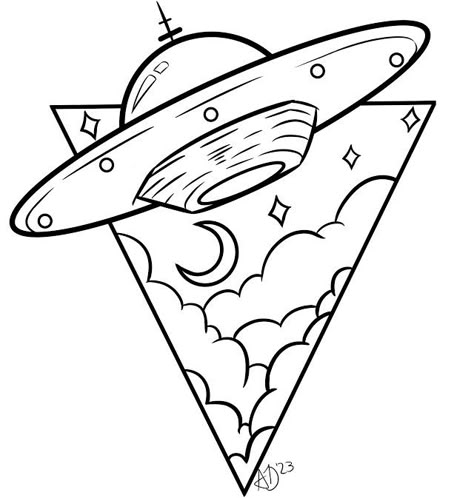 Cartoon Drawing Inspiration, Simple Art Designs Drawings, Cool Line Art Drawings, Alien Drawing Aesthetic, Small Ufo Tattoo, Drawing Tattoo Sketches Ideas, Techno Drawing, Cool Flash Tattoos, Things To Draw And Color