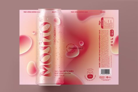 Bubble Tea Packaging Design, Sparkling Water Design, Can Drink Design, Soda Packaging Design, Energy Drink Design, Soda Design, Energy Drinks Packaging, Drink Branding, Mojito Drink