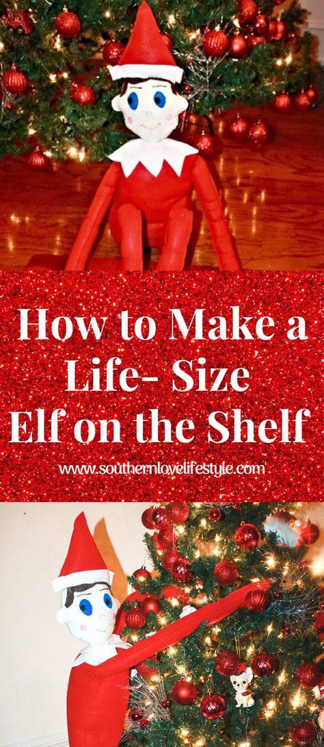 Elf On The Shelf Parade Float Ideas, Giant Elf On The Shelf, Elf On The Shelf Diy, Diy Elf On The Shelf, Diy Christmas Elves, What Christmas Is All About, Shelf Diy, Elf Decorations, Peppermint Christmas