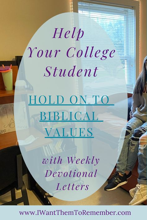 As our Christian teenagers approach graduation and college, we may wonder if their faith is strong enough to withstand the temptations and anti-Biblical teaching. Use this simple idea to help your college student keep Biblical values in mind as they leave home. #iwantthemtoremember #rememberblog #staychristianincollege #christianparenting #parentingteenagers #parentingcollegestudents via @rememberblog College Ministry Ideas, Prayer For College Student, College Ministry, Words Of Encouragement For Kids, Youth Bible Lessons, Work For The Lord, The Temptations, Positive Affirmations For Kids, Teaching College