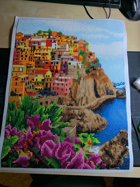 Diamond Painting Aesthetic, Diamond Painting Pictures, Diamond Dots, Diamond Dotz, Wedding Photoshoot Props, Cinque Terre Italy, Diamond Paintings, Diamond Paint, Photoshoot Props