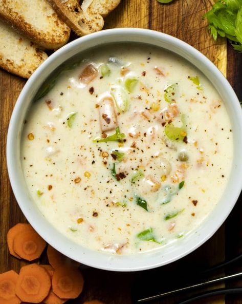 Dolly Pardon Creamy Vegetable Soup, Soups And Chowders Comfort Foods, We Soup Recipes, Most Delicious Soup Recipes, Hearty Soups And Stews Dinners, Best Broth Soups, Stampede Soup Dolly Parton, Farmer Soup Recipe, White Stew Recipes