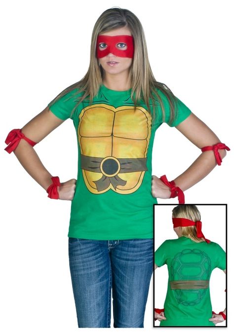 Halloween! Homemade Mermaid Costumes, Ninja Turtle Pumpkin, Turtle Costume, Ninja Turtle Costume, Ninja Turtle Shirt, Turtle Birthday Parties, Girl Group Costumes, Ninja Turtles Birthday Party, Turtle Costumes