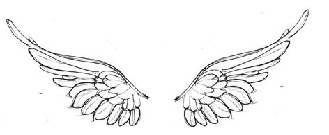 Wing Hip Tattoo, Angles Tattoos, Mandala Wings, Angel Wings Tattoo Stencil, Phoenix Wings Tattoo, Angel Wing Wrist Tattoo, Angel Wings Tattoo On Back, Halo Tattoo, Wing Tattoos On Back