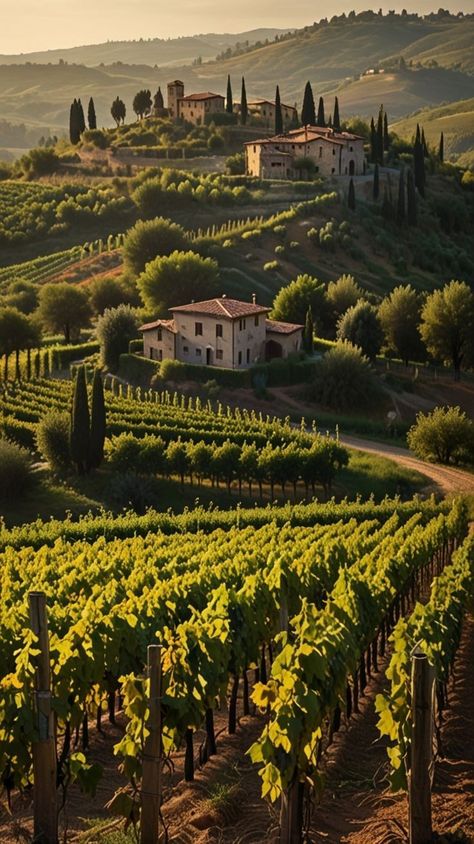 Tuscany Picture Ideas, Toscana Aesthetic, Aesthetic Vineyard, Italian Countryside Aesthetic, Tuscany Italy Countryside, Tuscany Aesthetic, Italian Winery, Tuscan Village, Italy Countryside