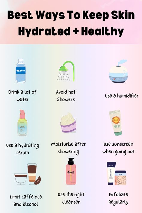 Here are the best methods to follow to keep your skin happy, healthy, and hydrated ♡ Hydrating Foods, Hydrating Skin Care, Healthy Water Drinks, Hydrating Skin, Hydrating Cleanser, Healthy Water, Hydrated Skin, Skin Hydration, Lifestyle Habits