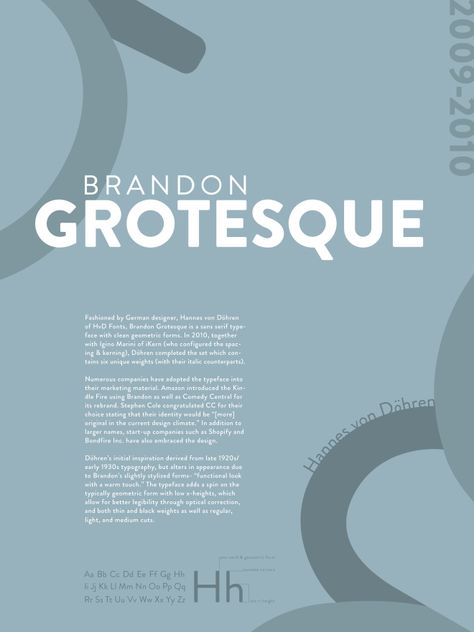 Brandon Grotesque TypePoster – Rebekah Fry Brandon Grotesque, Font Inspiration, Types Of Lettering, Geometric Form, Typography Inspiration, Typography Poster, Fonts Design, Desi, Typography