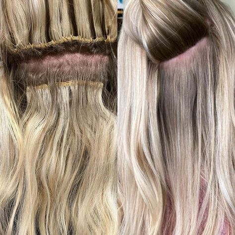 Lob With Extensions, Lob Extensions, Styling Hand Tied Extensions Hairstyles, Hairstyles With Hand Tied Extensions, Sew In Hair Extensions Before And After, Babe Hair Extensions Before And After, 1 Row Hand Tied Extensions, Ibe Extensions Before And After, Tie In Extensions Hair