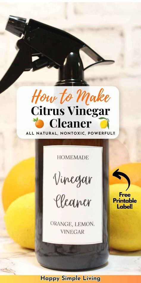 This all natural DIY cleaning spray is made from non-toxic ingredients and has a refreshing citrus aroma. It's safe for humans and pets and does a fantastic job of cleaning windows, counters, sinks, floors, the kitchen, bathroom and more. Homemade Vinegar Cleaner, Orange Cleaner Diy White Vinegar, Diy Citrus Cleaner, Citrus Peel Cleaner, Citrus Vinegar Cleaner, Orange Peel Vinegar, Lemon Cleaning Spray, Diy Cleaning Spray, Lemon Diy