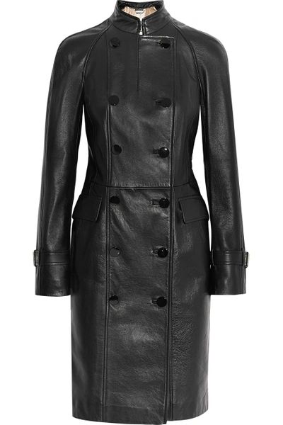 ALEXANDER MCQUEEN Coats for Women | ModeSens Trent Coat, Coat Check, Leather Coat Jacket, Black Leather Coat, Long Black Coat, Leather Trench, Leather Trench Coat, Leather Dresses, Leather Outfit