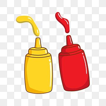 Ketchup Bottle Drawing, Spice Design, Ketchup And Mustard, Dog Kitchen, Png Hd, Digital Portrait Art, Cream Soup, Clipart Cartoon, Food Illustration