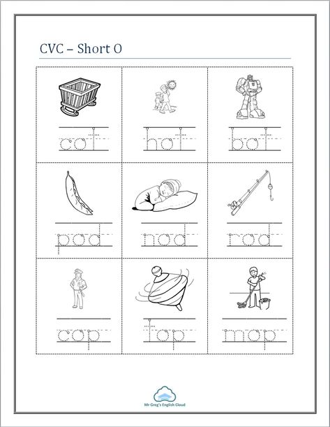 Short Vowel O Worksheets, Cvc Short O Worksheets, Cvc Stories Kindergarten Free, Cvc Stories Kindergarten, Short E Cvc Words, Cvc Words Worksheets With Pictures, Short A Worksheets, Cvc Short A, Picture Story For Kids