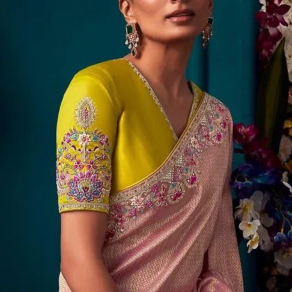 New Arrival | The Silk Trend 60/269 Saree Party Wear, Saree Blouse Neck Designs, New Saree Blouse Designs, Fashionable Saree Blouse Designs, Indian Saree Blouses Designs, Silk Saree Blouse Designs, Saree Designs Party Wear, Indian Dresses Traditional, Elegant Blouse Designs