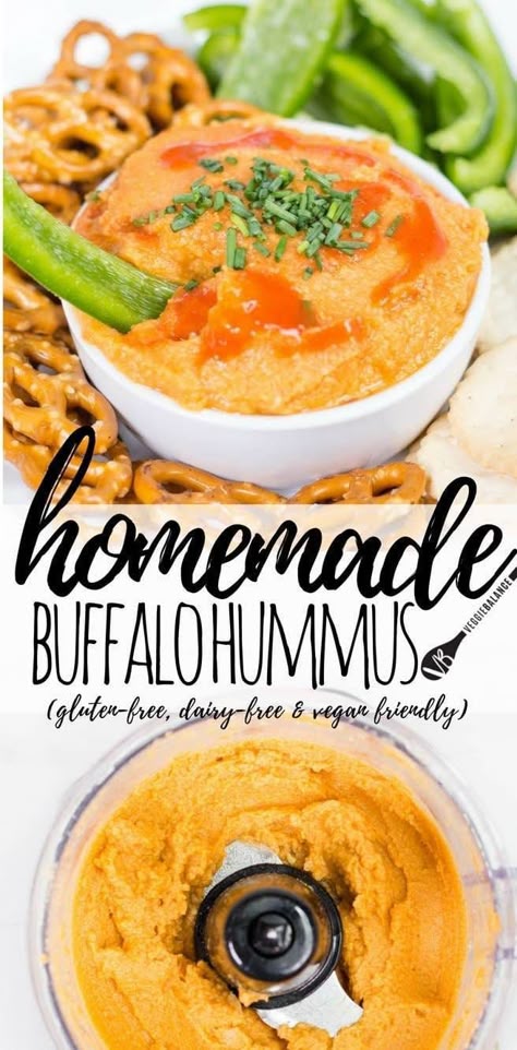 Buffalo Hummus Recipe, Buffalo Hummus, Hummus Recipe Homemade, Hummus Recipes, Singing Hallelujah, Vegan Hummus, Homemade Hummus, Vegetarian Appetizers, Hummus Recipe