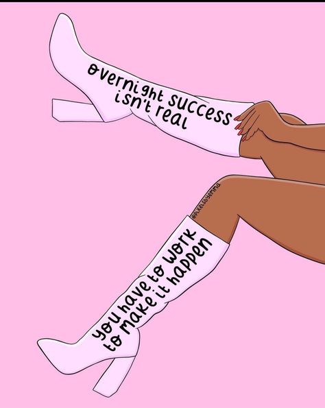 Success Astethic, Pink Astethic, Empowering Illustration, Girly Art Illustrations Life, Friendship Challenge, Canvas Photos, Keep Your Chin Up, Light Quotes, Girl Empowerment