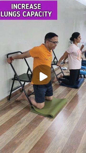 @Yogadhara on Instagram: "This exercise is highly effective in opening up your chest, releasing stiffness around your shoulders, and improving their mobility. Additionally, it helps increase lung capacity. . . . #yogadharawellness #lungshealth #lungscapacity #yogaforlungs #chestopening #practices #yogadhara #healthyliving #healthybodyandmind #breathexpanding #shoulderstiffness #upperbackstretch" Upper Back Stretches, Increase Lung Capacity, Healthy Lungs, Chest Opening, Lungs Health, Lungs, Yoga, On Instagram, Instagram