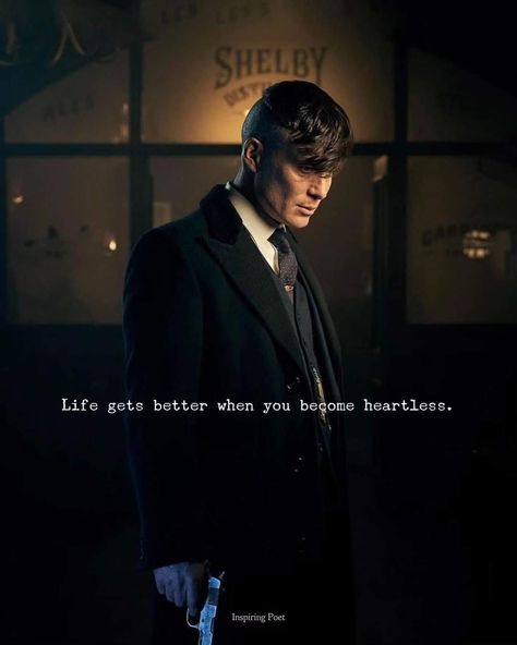 Tommy Peaky Blinders, Gandhi Quotes Inspiration, Heartless Quotes, Sigma Female, Mentor Quotes, There Is No Tomorrow, Weekly Quotes, Peaky Blinders Quotes, Dua In Urdu