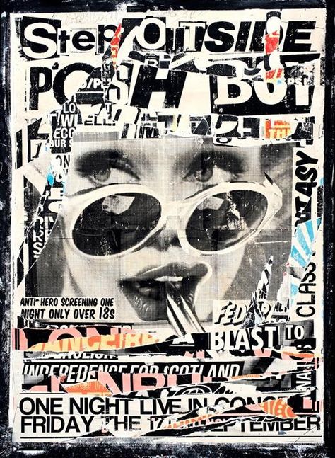 CHARLIE ANDERSON http://www.widewalls.ch/artist/charlie-anderson/ #CharlieAnderson #urbanpopart #contemporaryart 90s Punk Poster, Punk Collage Art, Punk Aesthetic Graphic Design, Charlie Anderson, Punk Collage Graphic Design, Punk Zine Graphic Design, Art Punk, Polish Poster, Punk Poster