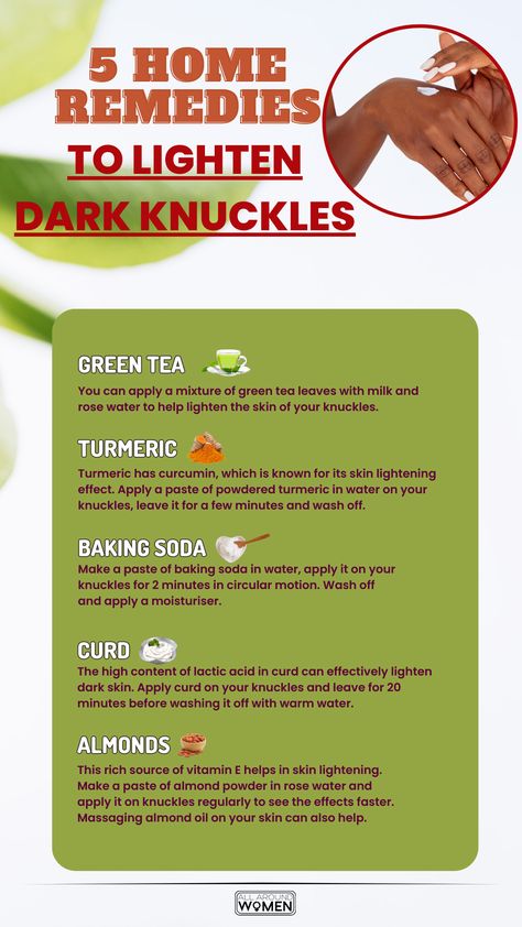 5 Home Remedies To Lighten Dark Knuckles, dark knuckles Dark Knuckles Remedies, Dark Knuckles, Rose Stud Earrings, Skin Therapy, Lactic Acid, Health And Beauty Tips, Rose Water, Tea Leaves, Home Remedies