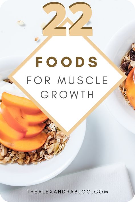 Top 22 Best foods for muscle gain for women. Healthy lifestyle tips. Workout Tips. Foods for butt growth. How to grow your bum. How to grow your butt fast. Self improvement tips. #howtogrowyourbuttfast #foodsforbuttgrowth #bestfoodsformusclegainforwomen #healthylifestyletips #wellnesstips #workouttips Grow Muscle Fast, Muscle Growth Food, How To Grow Muscle For Women, Muscle Growth Meal Plan, Muscle Gain For Women, Women Healthy Lifestyle, Gain Muscle Women, Food For Muscle Growth, Best Muscle Building Foods