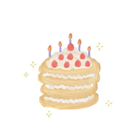 Birthday Icon, Instagram Frame, Cute Little Drawings, Instagrammer, Cute Doodles, Digital Sticker, Cute Illustration, Cute Cartoon Wallpapers, Sticker Art