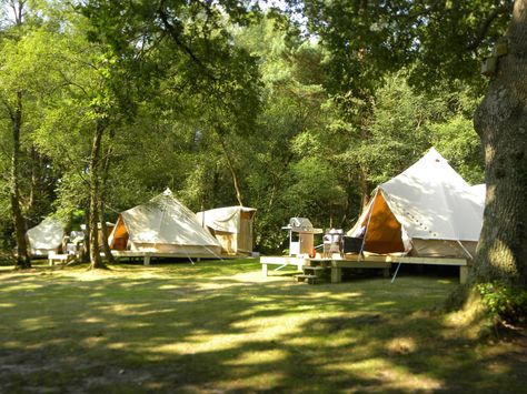 Campsite Decorating, Family Glamping, Glamping Resorts, Camping Set Up, Luxury Glamping, Glamping Site, Bushcraft Camping, Bell Tent, Camping Area